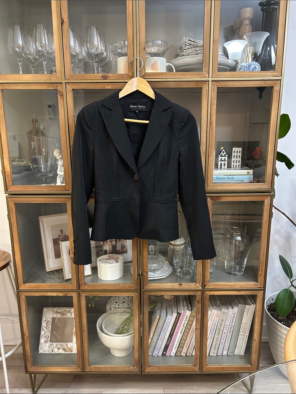 Sandra Angelozzi / Femme de Carrière Black Tailored Blazer